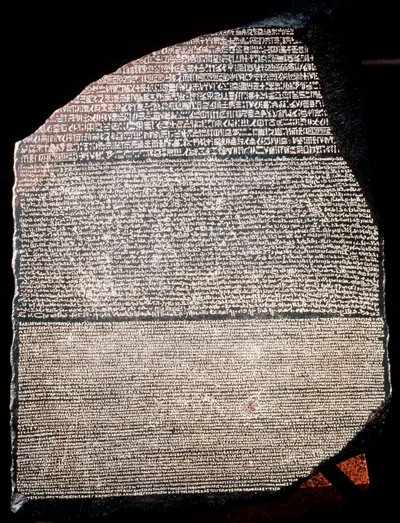 The Rosetta Stone, 196 BC by Unbekannt