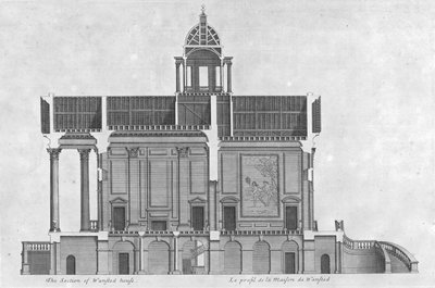 The Section of Wanstead House, 18th century by Unbekannt