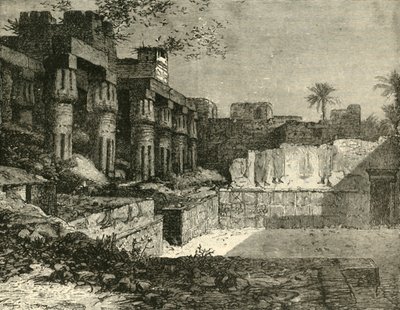 The Temple at Luxor, 1890 by Unbekannt
