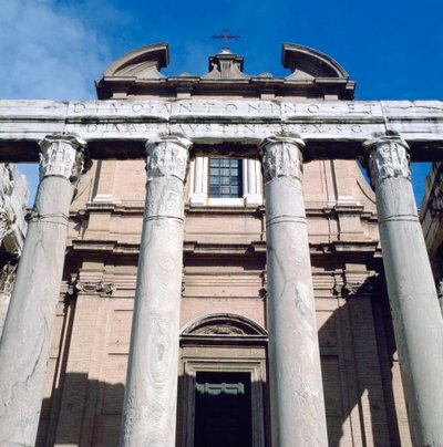 The Temple of Antoninus and Faustina, Rome by Unbekannt