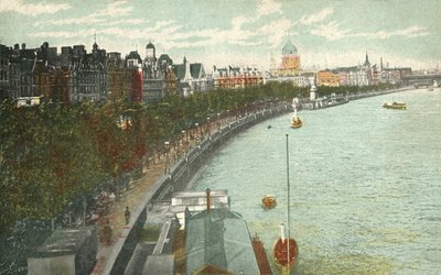 The Thames Embankment, London by Unbekannt