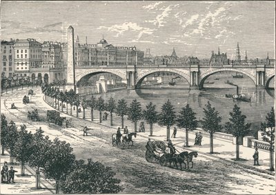 The Thames Embankment, Showing Cleopatra