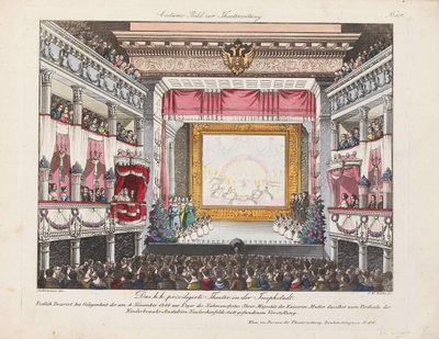 The Theater in der Josefstadt by Unbekannt