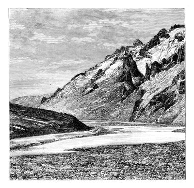 The Upper Karakash Valley, China, 1895 by Unbekannt