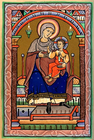 The Virgin and Child, 13th century by Unbekannt