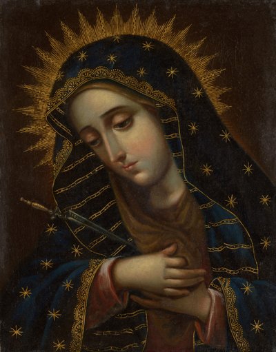 The Virgin of Sorrows by Unbekannt