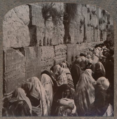 The Wailing Place of the Jews, Jerusalem, c1900 by Unbekannt