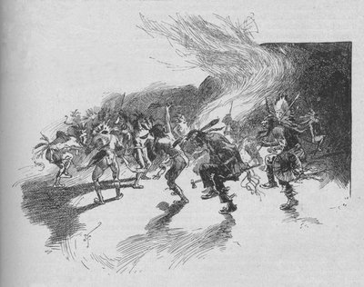 The Warriors Danced the War-Dance by Unbekannt