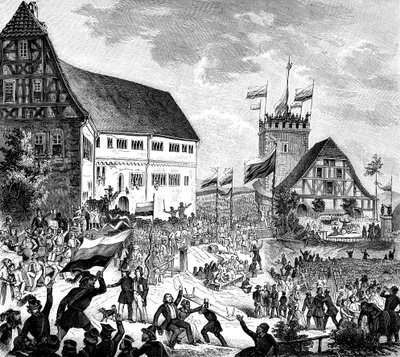 The Wartburg Festival, Germany, 12 June 1848 by Unbekannt