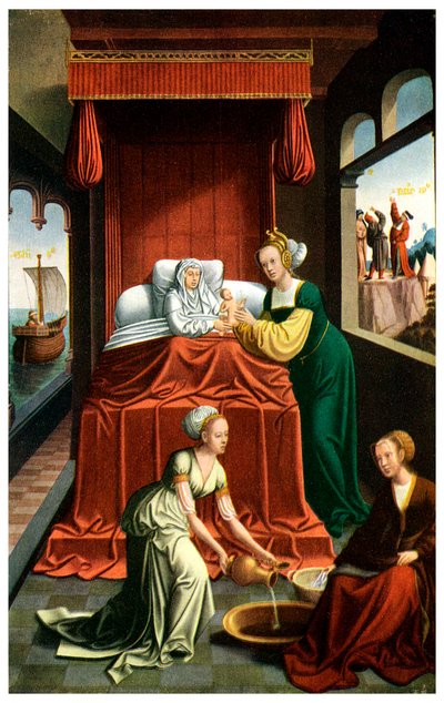 The Birth of the Virgin by Unbekannt