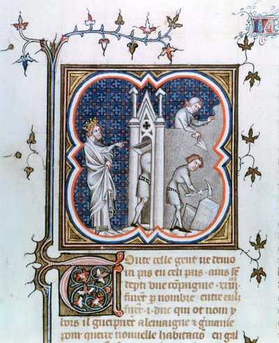 The building of Paris, 1375-1380 by Unbekannt