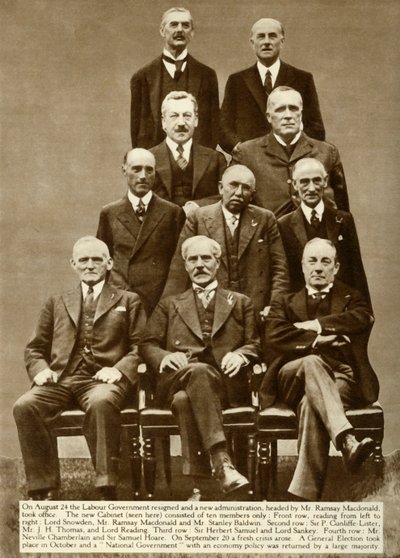 The cabinet of Ramsay MacDonald by Unbekannt