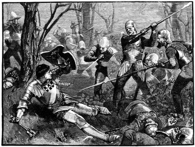 The Death of Warwick the Kingmaker by Unbekannt