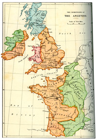 The Dominions of the Angevins, 1892 by Unbekannt