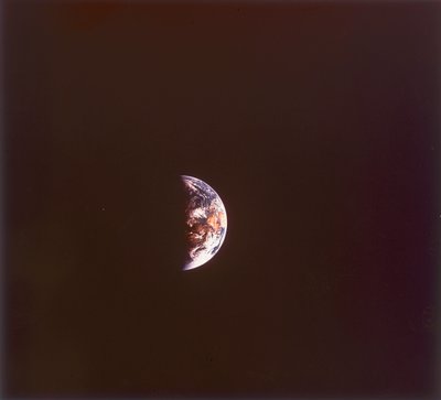 The earth from space, 1968 by Unbekannt