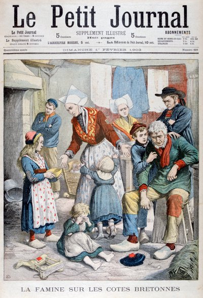 The Famine of the Breton Fishermen by Unbekannt
