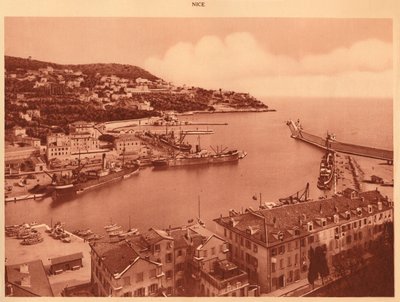 The Harbour Entrance and Mont-Boron, Nice, 1930 by Unbekannt