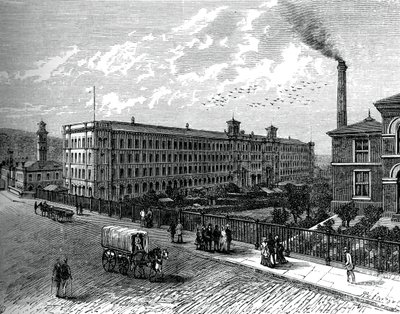The mill at Saltaire, c1880 by Unbekannt
