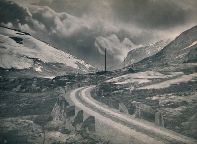 The mountain road Grotli - Stryn by Unbekannt