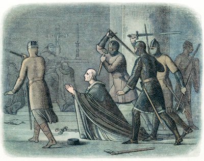 The Murder of Thomas à Becket, 1170 by Unbekannt