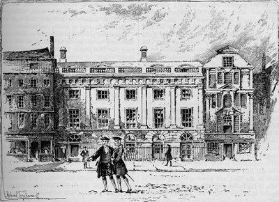 The Old East India House in 1630 by Unbekannt