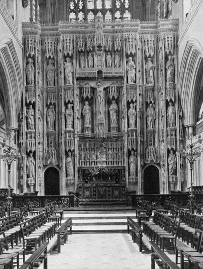 The Reredos of Winchester Cathedral by Unbekannt
