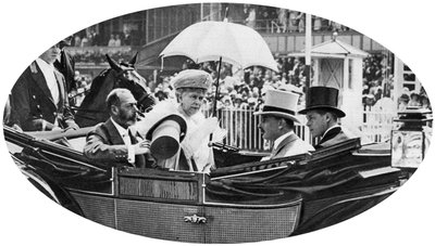 The royal arrival at Ascot by Unbekannt