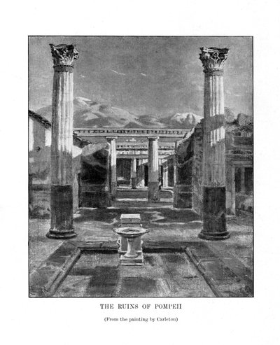 The Ruins of Pompeii, Italy, 19th Century by Unbekannt