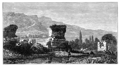 The ruins of Sardis, Lydia, Turkey, c. 1890 by Unbekannt