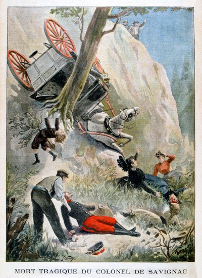 The Tragic Death of Colonel de Savignac by Unbekannt