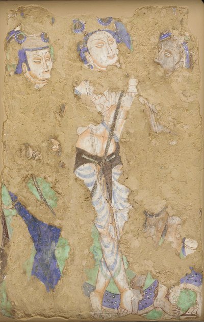 Three Figures (from Cave 224) by Unbekannt
