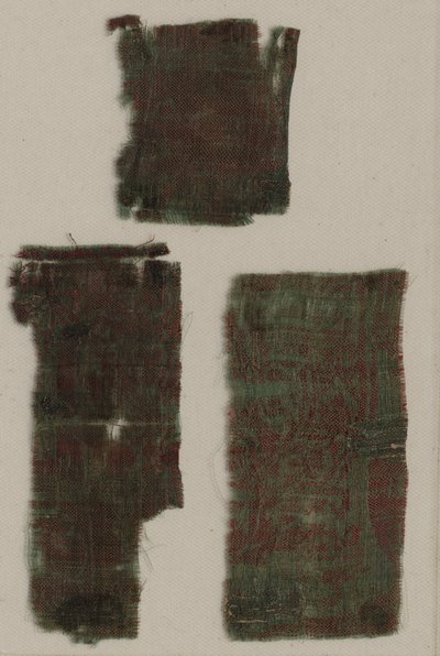Three Fragments of Italian Gothic Silk by Unbekannt