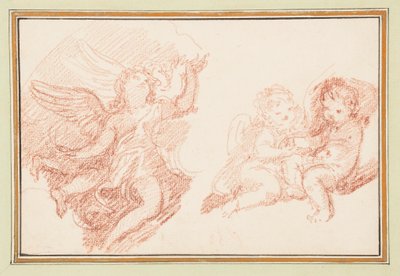 Three Putti by Unbekannt