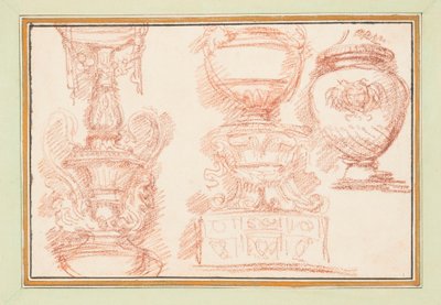 Three Urns by Unbekannt