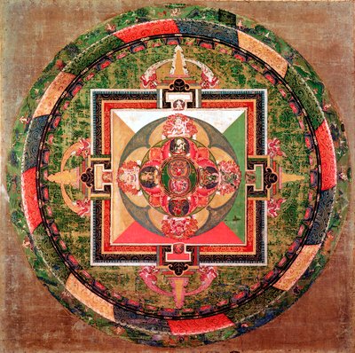 Tibetan Buddhist Mandala by Unbekannt