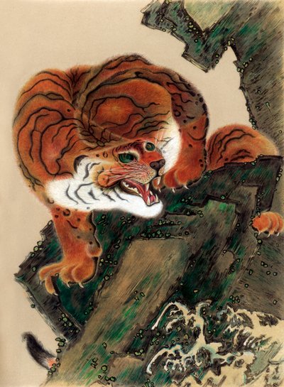 Tiger from life, 1803-1886 by Unbekannt
