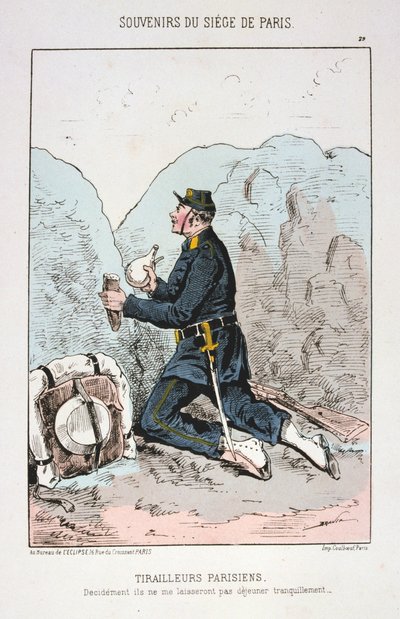 Tirailleurs Parisiens, Siege of Paris by Unbekannt