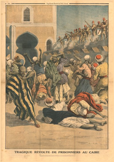 Tragic rebellion of prisoners in Cairo by Unbekannt
