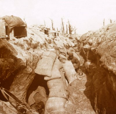 Trenches in Champagne, northern France, c. 1914-c. 1918 by Unbekannt