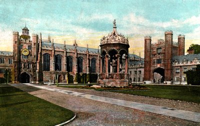Trinity College Fountain, Cambridge, Cambridgeshire, Late 19th Century by Unbekannt