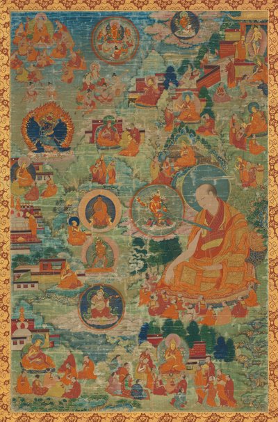 Tsong-kha-pa and Scenes from His Life by Unbekannt