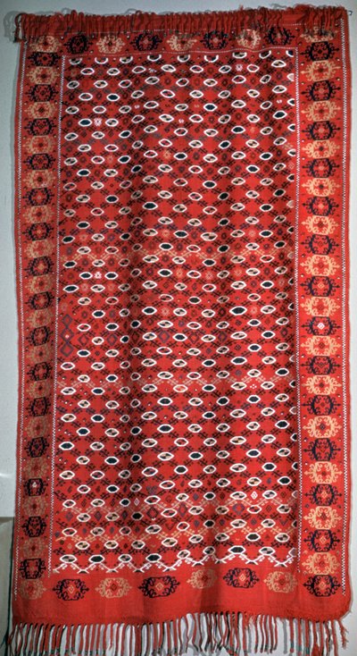 Turkmen Cover with Fringe by Unbekannt