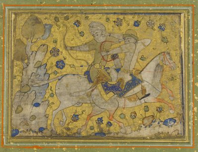 Two Mounted Warriors by Unbekannt