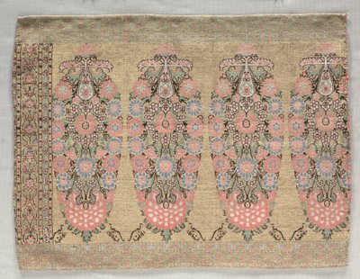 Two Pieces from a Scarf, 1700s by Unbekannt