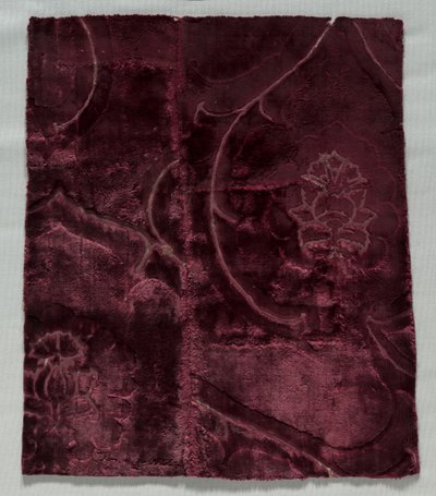 Two Velvet Fragments Sewn Together by Unbekannt