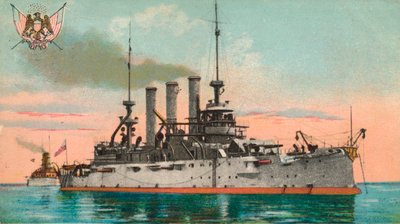 US Battleship Missouri, c. 1908 by Unbekannt