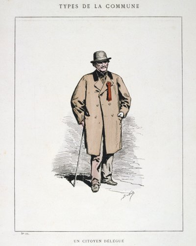 A Citizen Delegate, Paris Commune, 1871 by Unbekannt