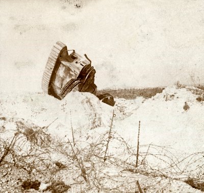 Underside of damaged tank by Unbekannt