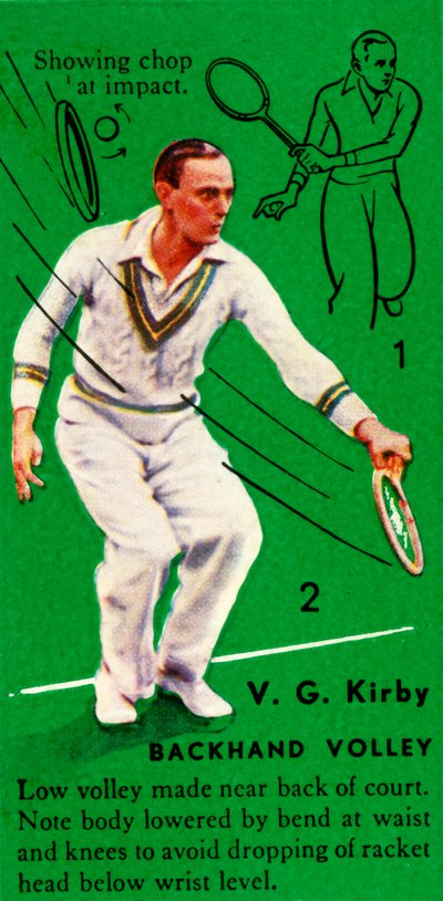 V. G. Kirby - Backhand Volley, c1935 by Unbekannt