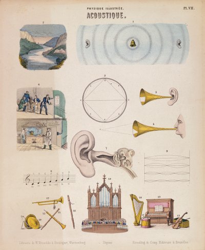 Various musical instruments and sounds, Wurtemberg by Unbekannt